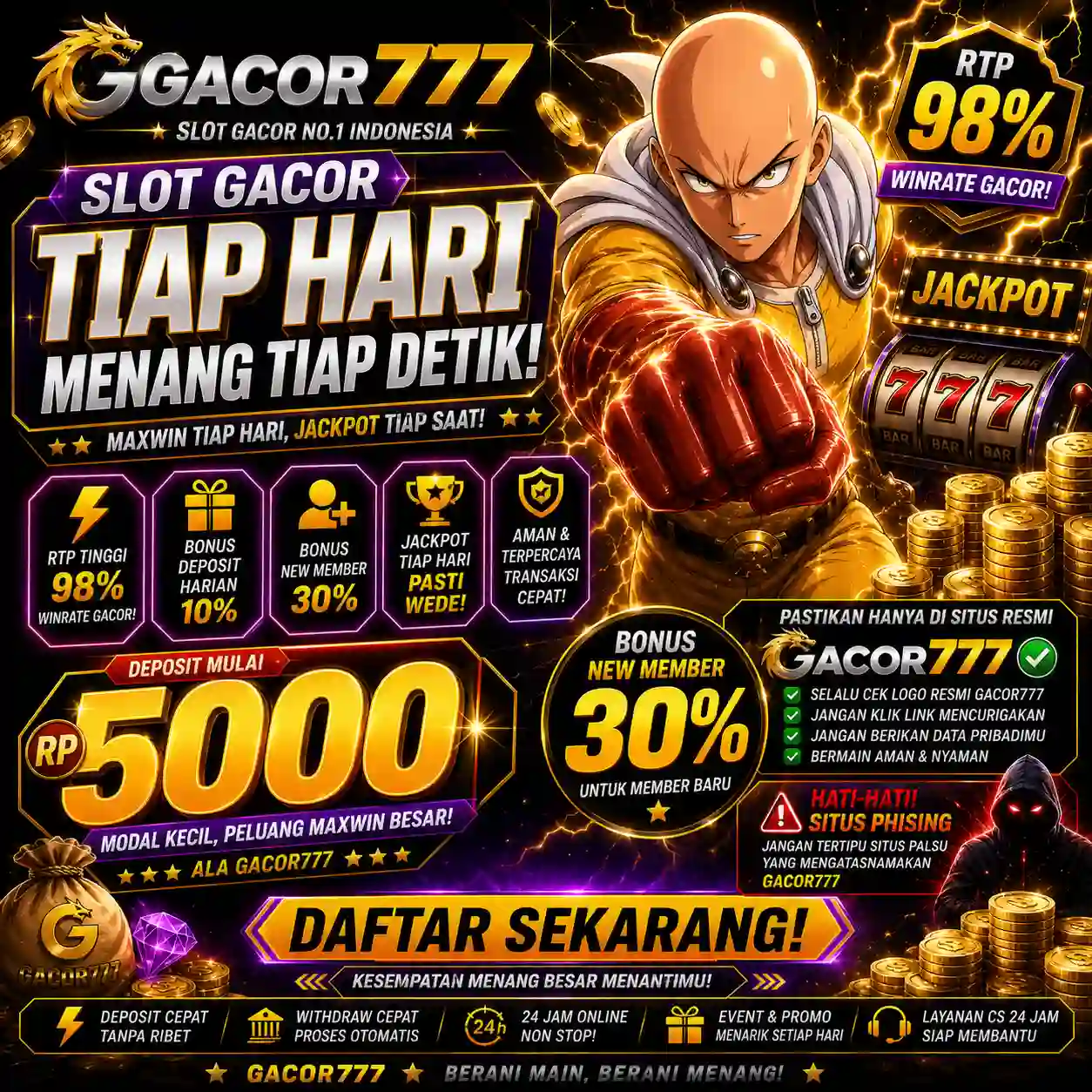 GACOR777: Andalan Akses Link Slot Gacor Hari Ini Situs Jagoan Deposit 5000